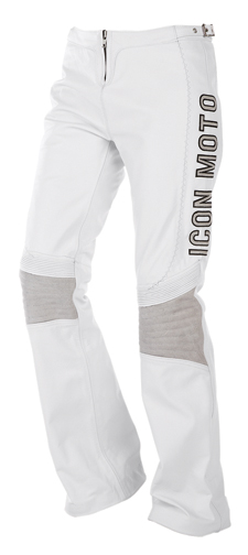 Icon Bombshell White Leather Pants